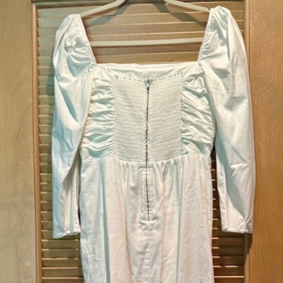 Reformation Isaac Dress in White Ivory- Size 10 - Picture 5 of 7